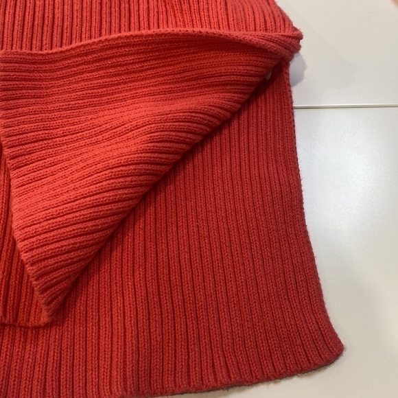 EUC MICHAEL KORS Ribbed Knit 3/4 Sleeve Sweater Coral - Picture 7 of 12